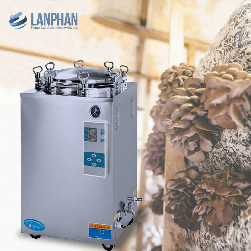 Display numérique à roue de main Autoclave verticale 35L 50L 75L 100L 150L Litre Pour les champignons Retort de stérilisation alimentaire en conserve