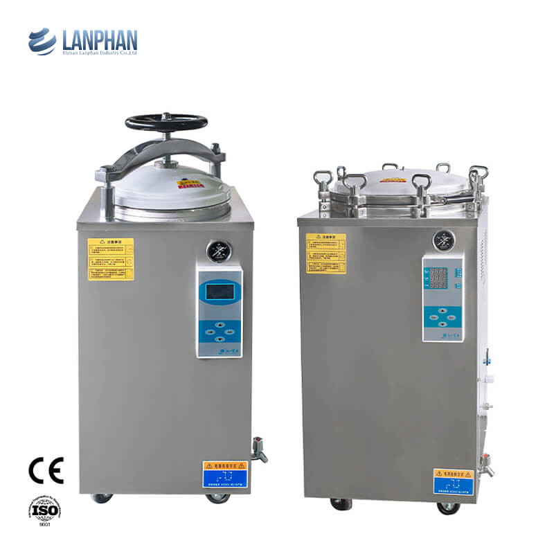 Display numérique à roue de main Autoclave verticale 35L 50L 75L 100L 150L Litre Pour les champignons Retort de stérilisation alimentaire en conserve