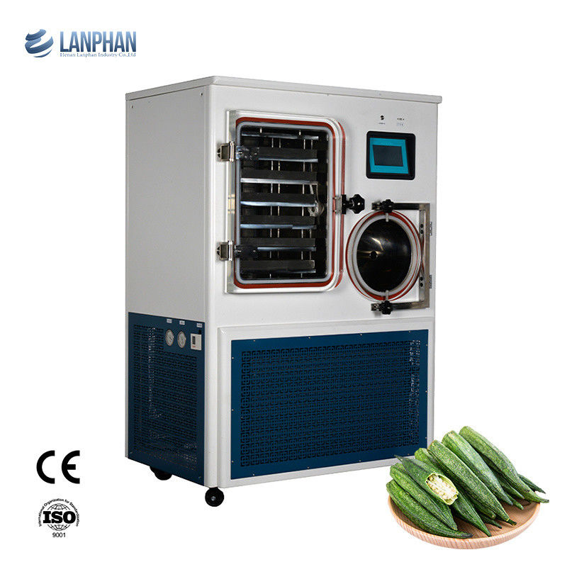 Lyophilisateur de congélation de laboratoire avec système de refroidissement à l'air, capacité de capture d'eau de 6 kg/24h et température de piège à froid < - 75 °C