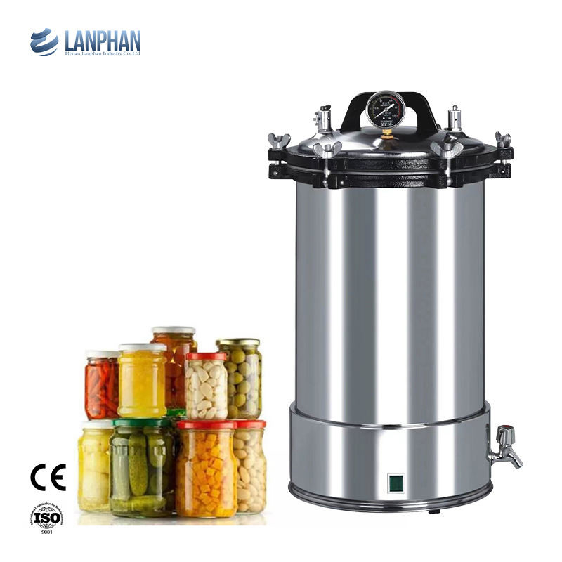Cornue d'autoclave de stérilisateur pressurisée par vapeur d'affichage numérique 24 L pour la nourriture en boîte