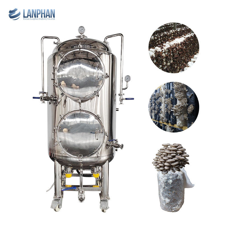 Stérilisateur à vapeur à autoclave vertical à phase unique 220V d'une capacité de 330 L et d'une pression de travail de 15 PSI