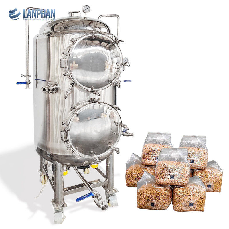 Stérilisateur à vapeur à autoclave vertical à phase unique 220V d'une capacité de 330 L et d'une pression de travail de 15 PSI