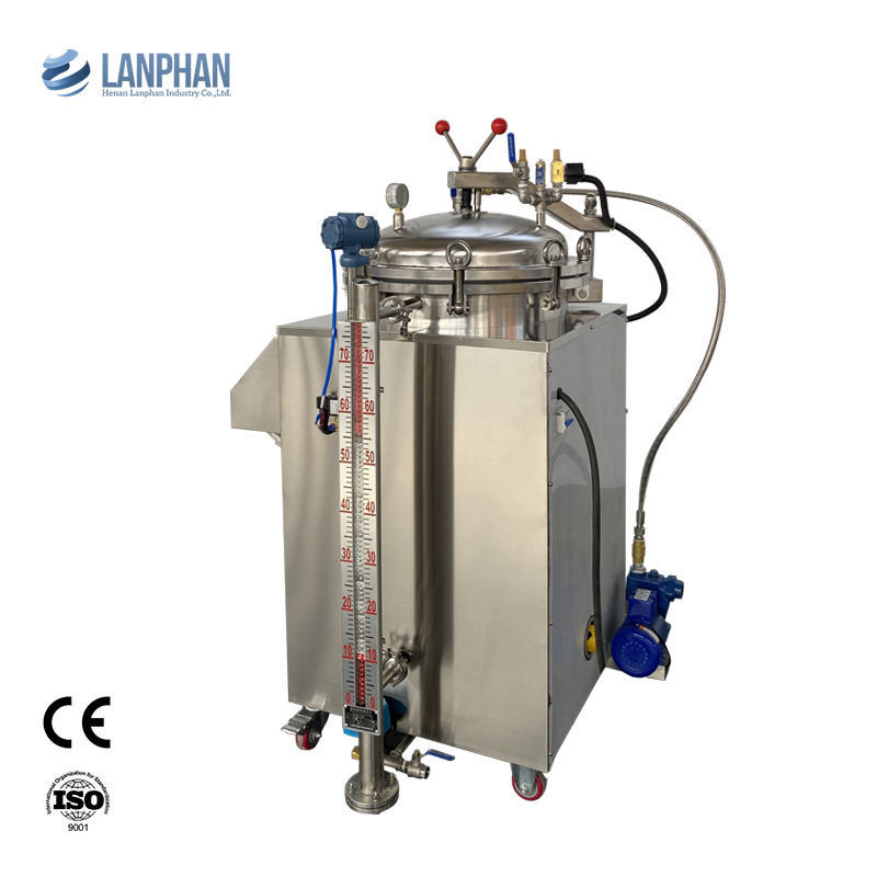 Stérilisateur à rétorsion entièrement automatique de 100L à 150L de capacité et stérilisation au bain de vapeur et d'eau