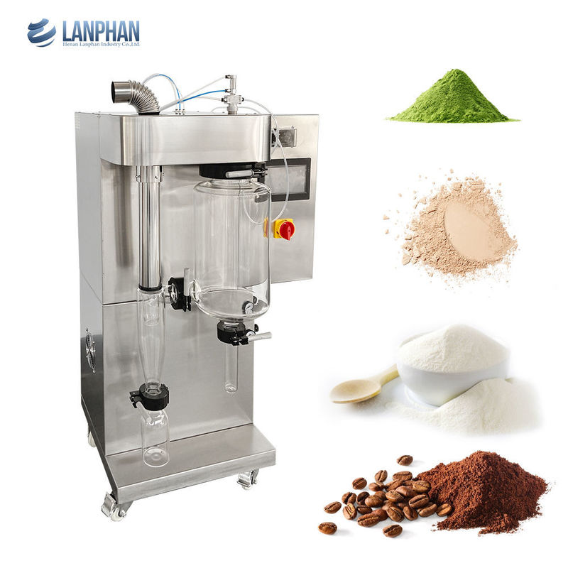 Mini séchoir par atomisation de laboratoire avec évaporation de 2000 ml/h et matériau SUS304 pour poudre de protéines, lactosérum et détergent