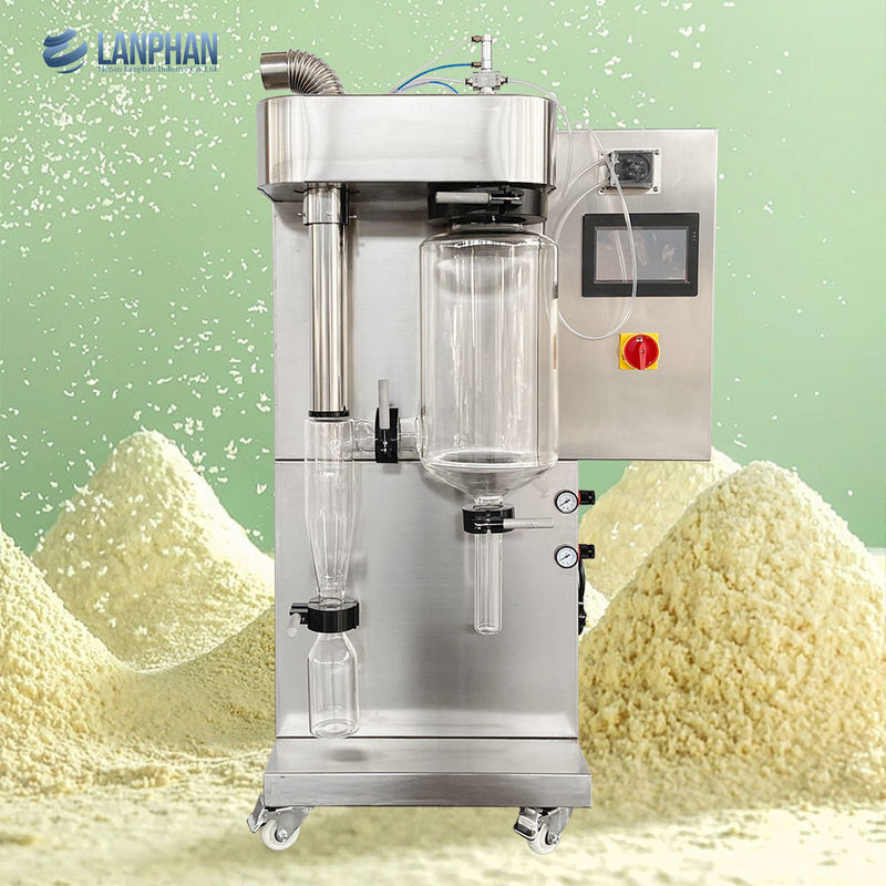 Mini séchoir par atomisation de laboratoire avec évaporation de 2000 ml/h et matériau SUS304 pour poudre de protéines, lactosérum et détergent