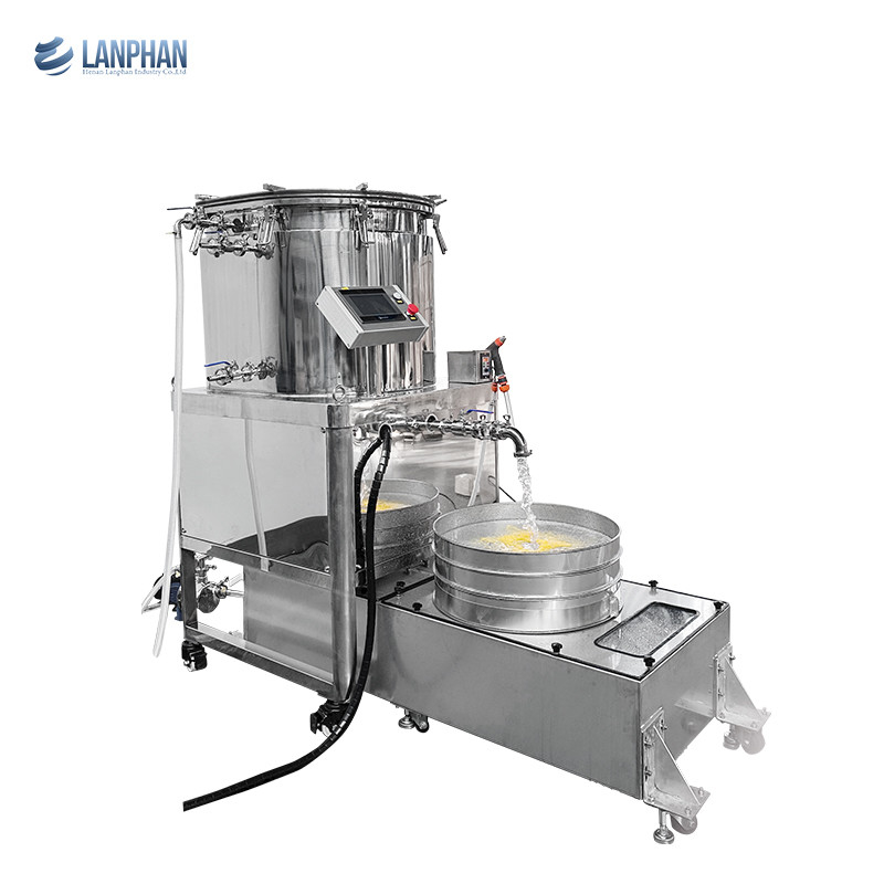 Machine d'extraction de trichome de 75 gallons Boule de hachage de glace d'eau Séparateur de trichome Extracteur sans solvant