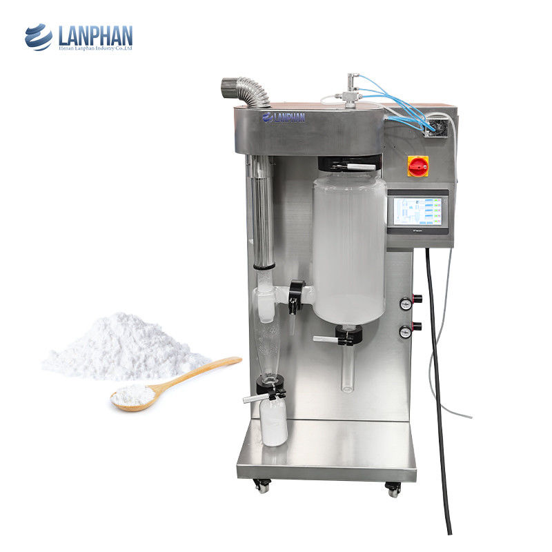 Sécheuse à pulvérisation en acier inoxydable avec évaporation de 2L/h et chauffage électrique pour la poudre de lait et le jus