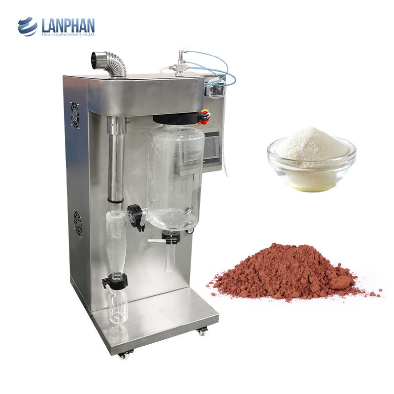 Sécheuse à pulvérisation en acier inoxydable avec évaporation de 2L/h et chauffage électrique pour la poudre de lait et le jus
