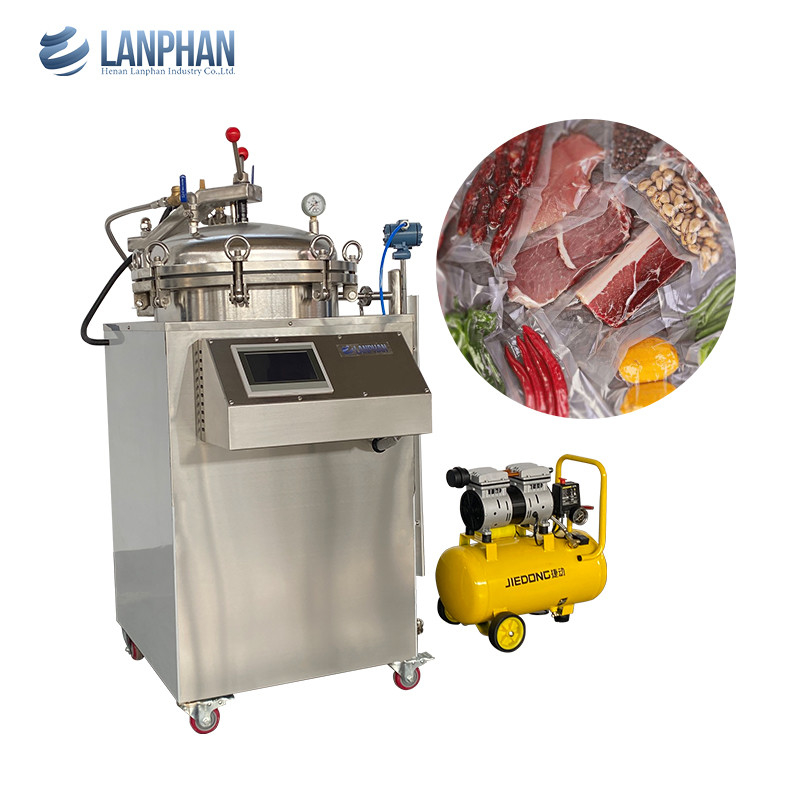 75l 100l 150l Compteur alimentaire haute pression Stérilisateur à rétort sous pression pour aliments embouteillés