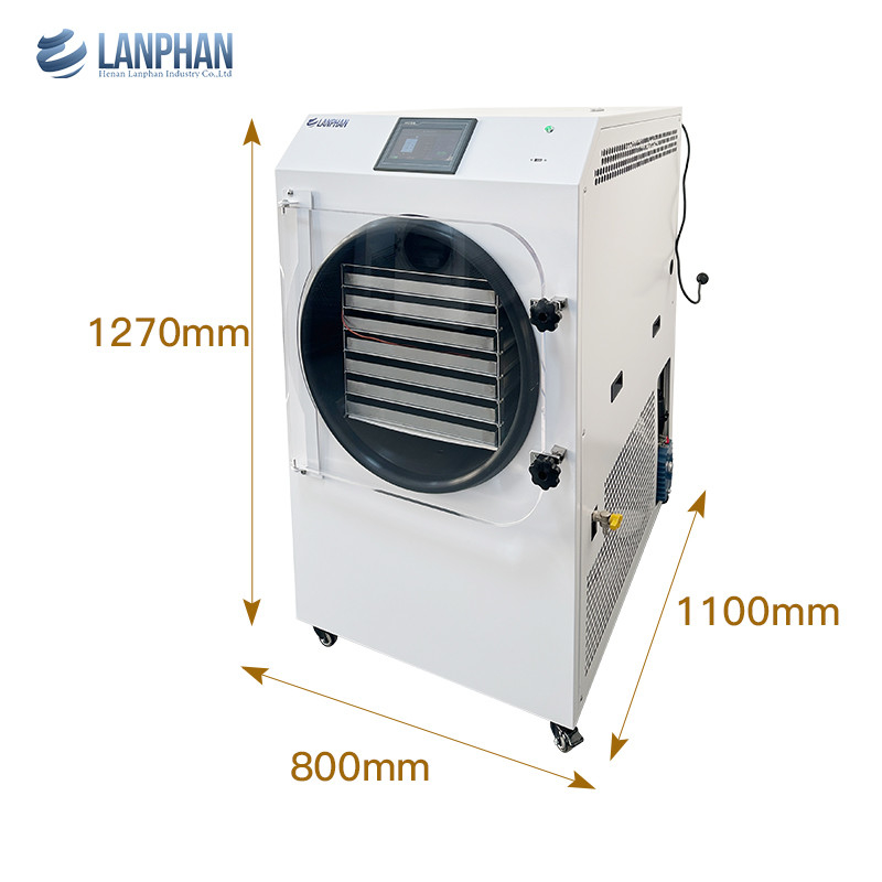Séchoir-congélateur alimentaire à domicile 7 plateaux 2,5 m2 Grands dimensions aspirateur Séchoir-congélateur à domicile avec pompe à huile