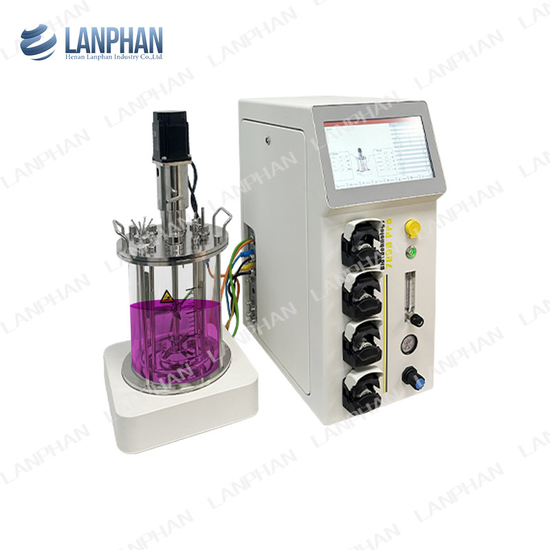 0.25L-15L Bioréacteur en verre Bioréacteur de laboratoire Bioréacteur équipement pour la culture cellulaire