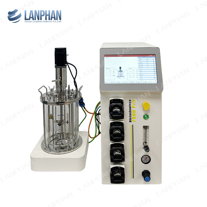 0.25L-15L Bioréacteur en verre Bioréacteur de laboratoire Bioréacteur équipement pour la culture cellulaire