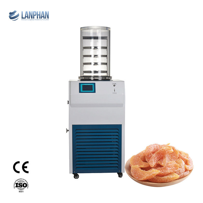 Capacité de capture de l'eau de 6 kg/24h Séchoir congélateur de laboratoire avec refroidissement par air et piège à froid en acier inoxydable