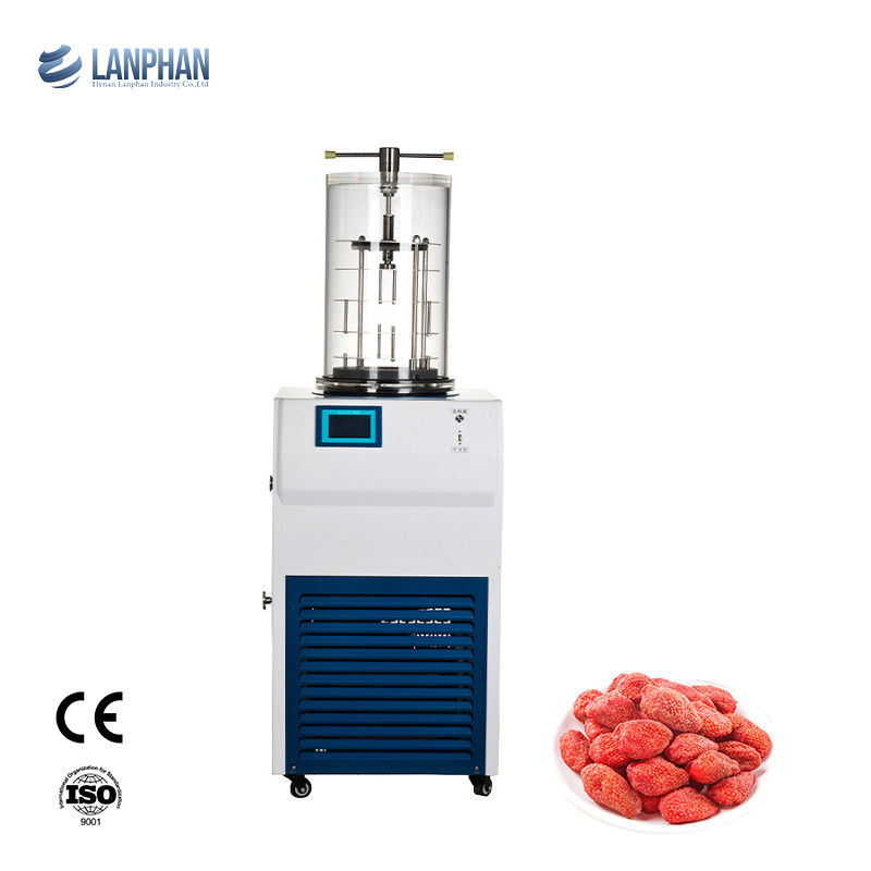 Capacité de capture de l'eau de 6 kg/24h Séchoir congélateur de laboratoire avec refroidissement par air et piège à froid en acier inoxydable