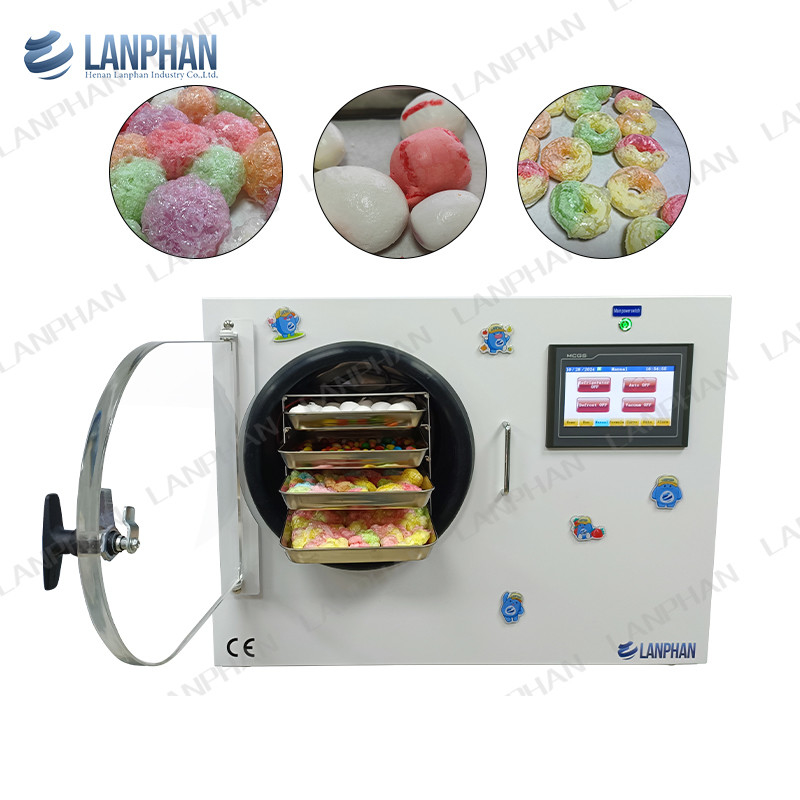 4 plateaux Skittle machine à vide de séchage par congélation Petit banc-tope séchoir de maison par congélation pour les bonbons