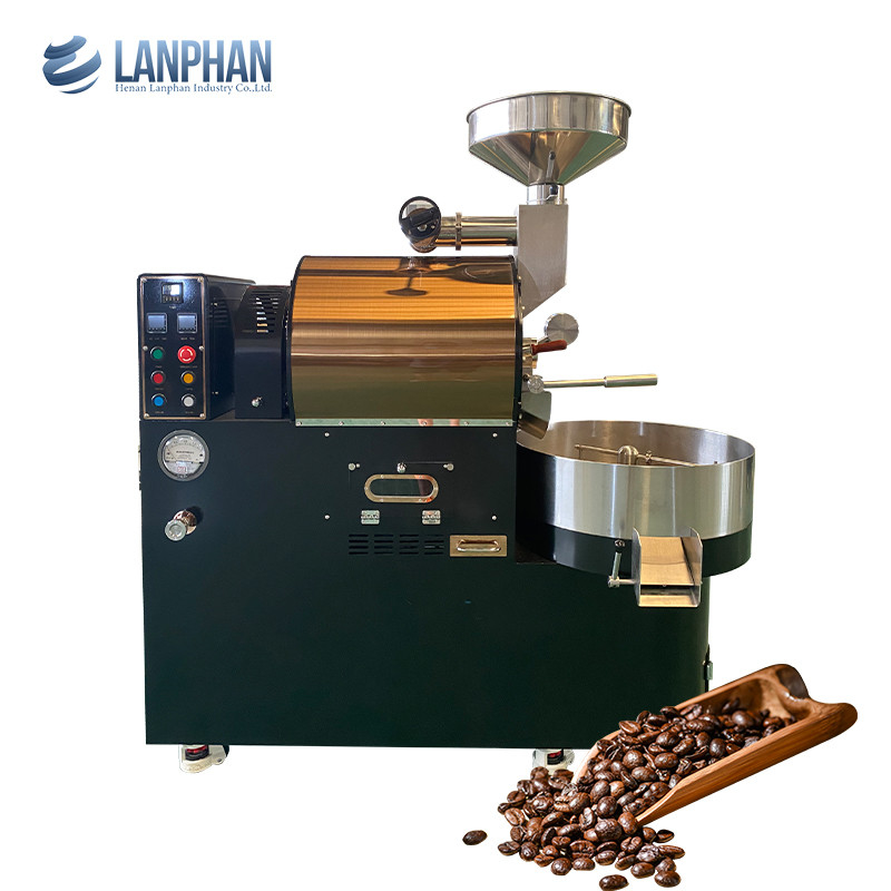 1-6 kg/ lot Gas électrique à air chaud Grains de café Équipement de boulangerie Machine à torréfaction de café