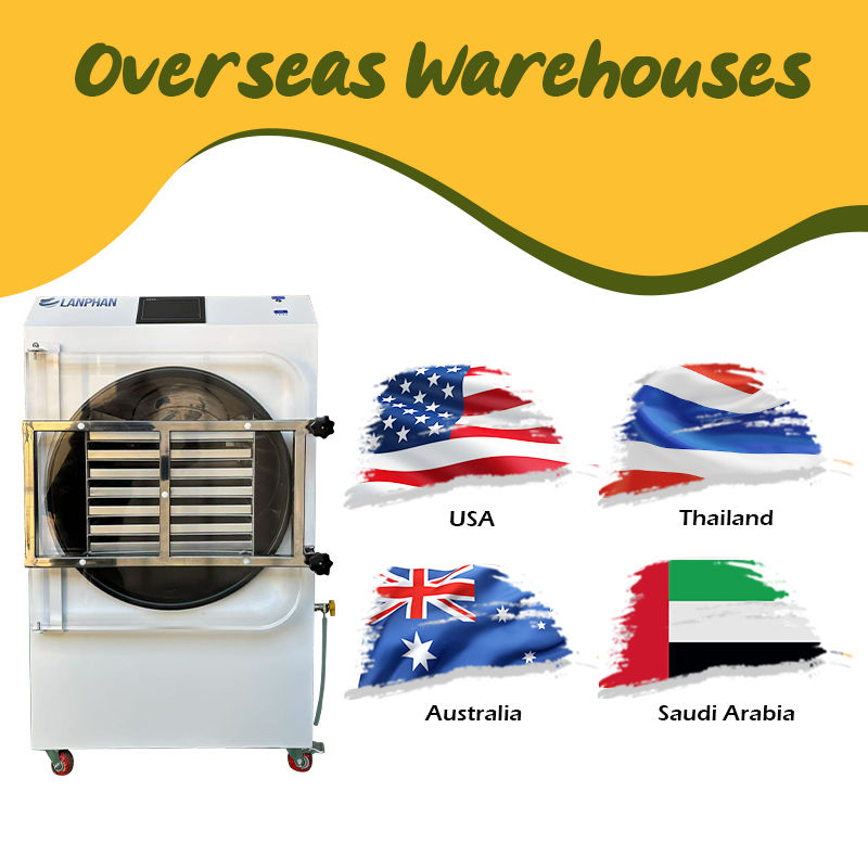 4m2 14 Grands Plateaux Machine de Séchage de Fruits Alimentaires sous Vide Prix Équipement Commercial de Lyophilisation sous Vide Alimentaire