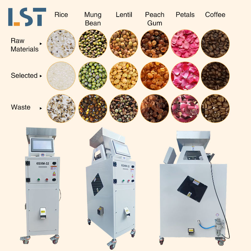 Petite machine de tri des couleurs Compacte Ccd machine de tri des couleurs pour les aliments et les céréales