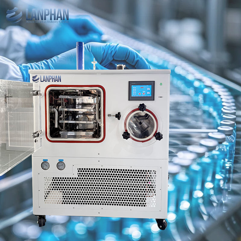 -75°C séchoir congélateur de laboratoire personnalisé 3 plateaux séchoir congélateur pharmaceutique avec pompe à vide