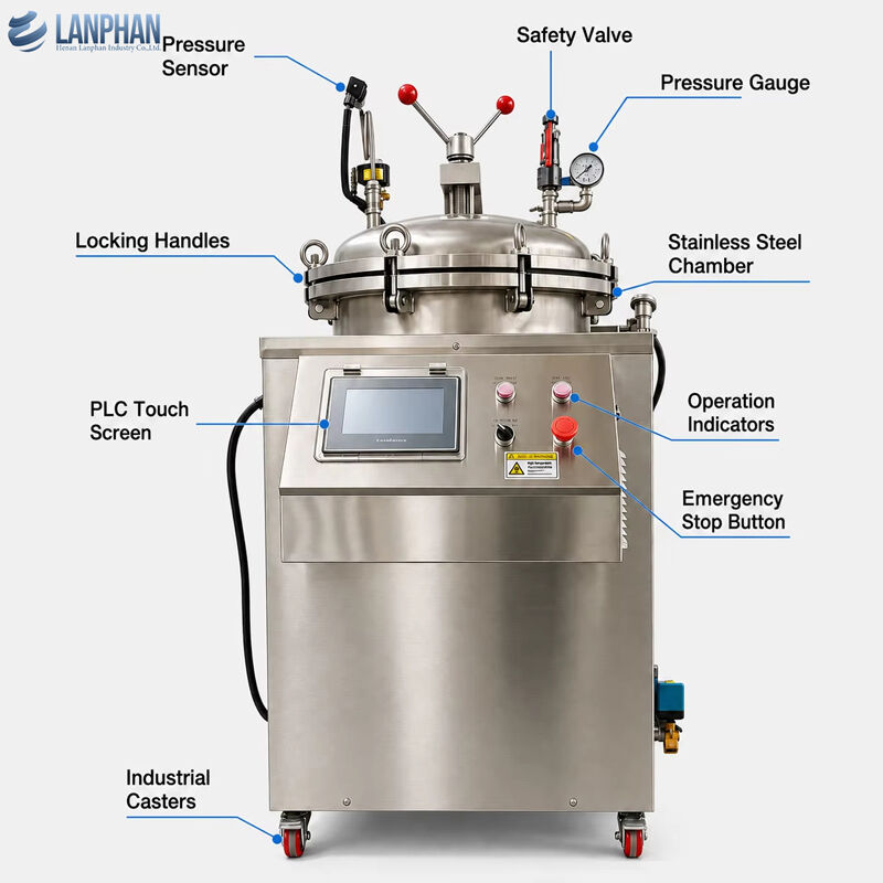 75/100/150L petit rétorseur machine alimentaire rétorseur machine de conservation autoclave rétorseur stérilisateur