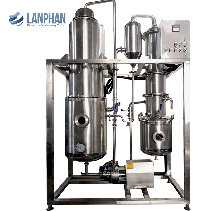Type à couche descendante acier inoxydable de la distillation CBD de laboratoire de vaporisateur