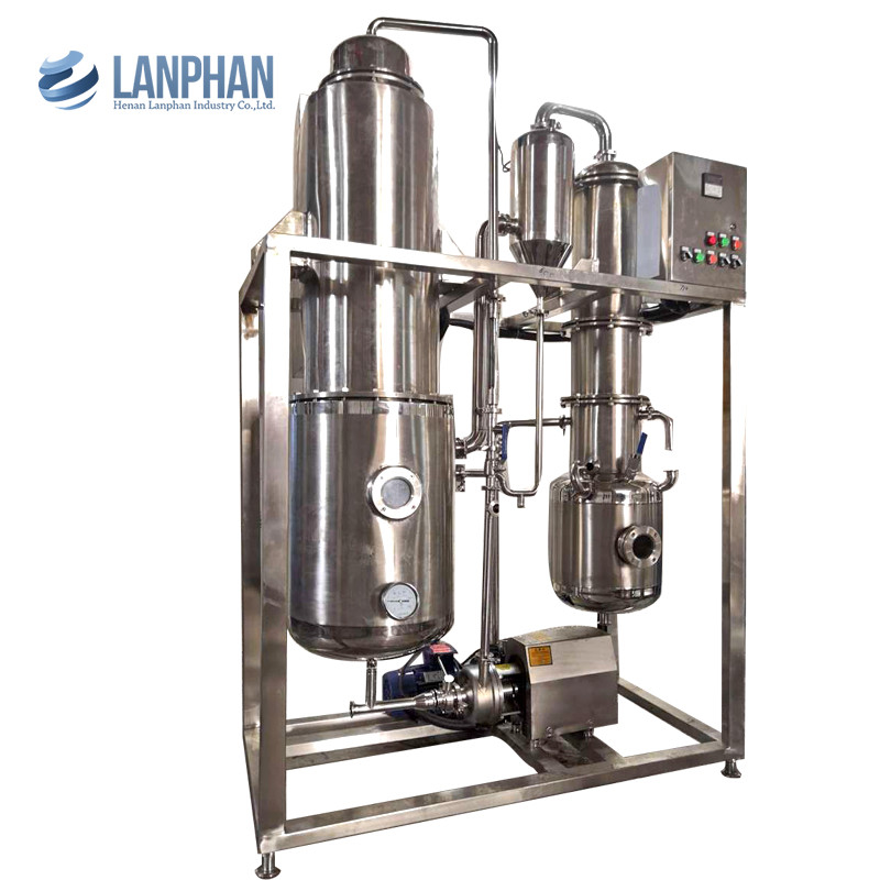 Type à couche descendante acier inoxydable de la distillation CBD de laboratoire de vaporisateur