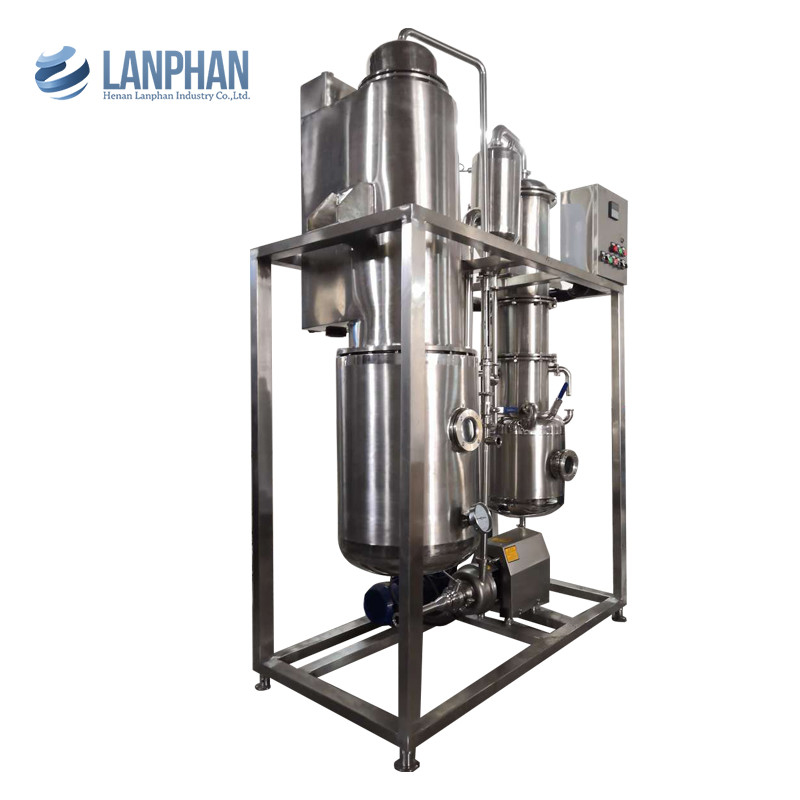 Type à couche descendante acier inoxydable de la distillation CBD de laboratoire de vaporisateur
