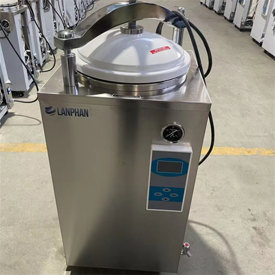 Stérilisateur vertical d'autoclave 35L 50L 75L 100L électrique 0.22Mpa