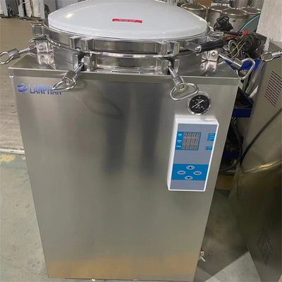 pression verticale automatique de roue de main d'autoclave de stérilisateur de la vapeur 75L 100L