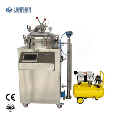 Autoclave verticale industrielle 100 litres équipement de rétorsion à pulvérisation d'eau pour bouteille