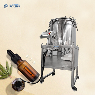 Machine d'extraction de trichome de 75 gallons Boule de hachage de glace d'eau Séparateur de trichome Extracteur sans solvant