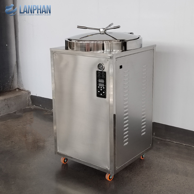 Stérilisateur à vapeur à pression verticale automatique de laboratoire Autoclave avec 3 paniers