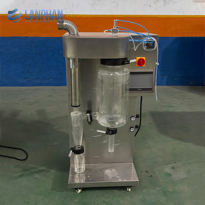1500 ml/h ~ 2000 ml/h sèche-linge à pulvérisation de laboratoire en verre pour lait de tomate café poudre d'œuf de lactosérum