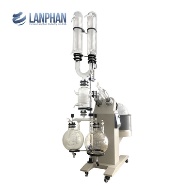 vaporisateur de vide d'effet de colonne de distillation de laboratoire double