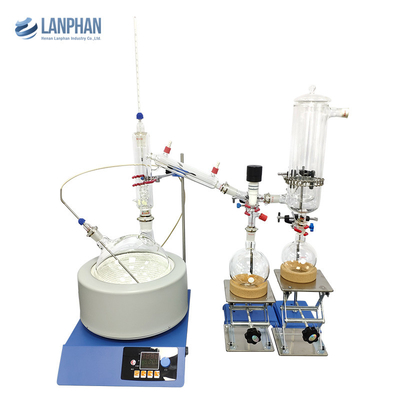 50Hz équipement de distillation de chemin court de 5 litres