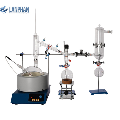 Chauffage de l'unité 5L de distillation de chemin court de laboratoire d'huile essentielle